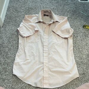 Men's Soft Pink Casual Button Down Shirt